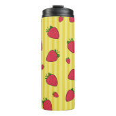 Aardbeien Illustratie Thermosbeker (Voorkant)