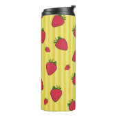 Aardbeien Illustratie Thermosbeker (Gedraaid links)