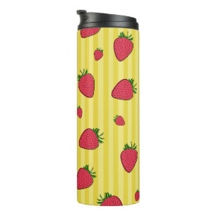 Aardbeien Illustratie Thermosbeker