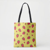 Aardbeien Illustratie Tote Bag (Voorkant)