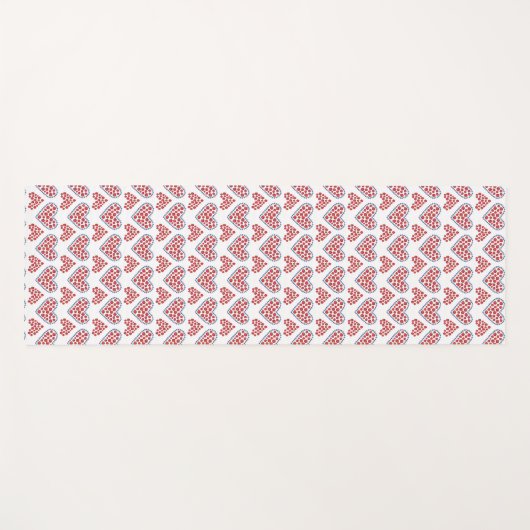 Aardbeien in bosbessenharten yogamat (Voorkant (horizontaal))