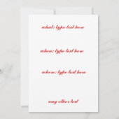 Aardbeien in een Bowl-uitnodiging Kaart (Achterkant)