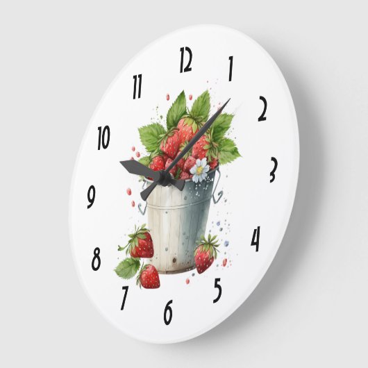 Aardbeien in een emmer grote klok (Hoek)