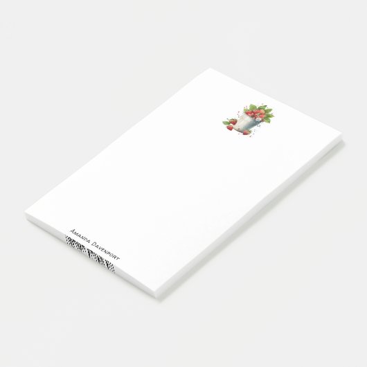 Aardbeien in een emmer post-it® notes (Schuin)