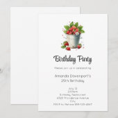 Aardbeien in een emmer Verjaardag Kaart (Voorkant / Achterkant)