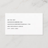 Aardbeien in een emmer visitekaartje (Achterkant)