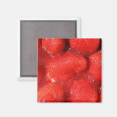 Aardbeien in gelei magneet (Voorkant / Achterkant)