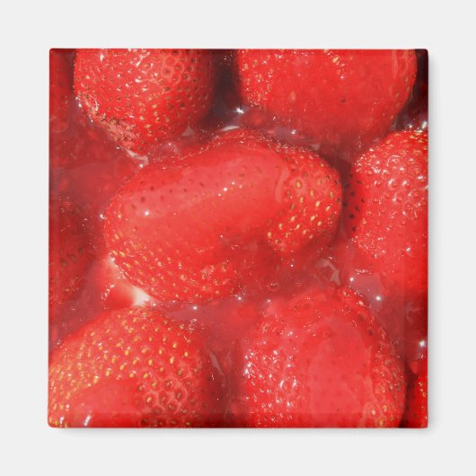 Aardbeien in gelei magneet (Voorkant)