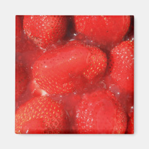 Aardbeien in Jelly Magnet