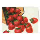  aardbeien in mandje, fruitbessen (Voorkant Horizontaal)