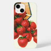 aardbeien in mandje, fruitbessen Case-Mate iPhone case (Achterkant)