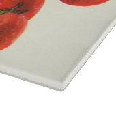 aardbeien in mandje, fruitbessen snijplank (Hoek)