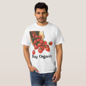  aardbeien in mandje, fruitbessen t-shirt (Voorkant volledig)