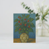 aardbeien in vaas Briefkaart (Staand voorkant)