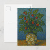 aardbeien in vaas Briefkaart (Voorkant / Achterkant)