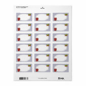 Aardbeien Inblikken Label (Full Sheet)