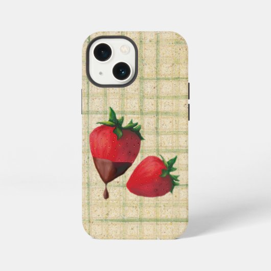 Aardbeien iPhone Hoesje (Achterkant)