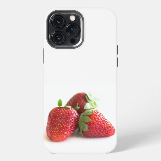 Aardbeien iPhone Hoesje (Achterkant)