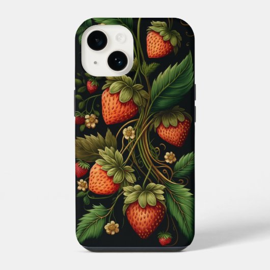 aardbeien iPhone hoesje (Achterkant)