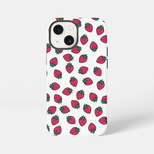 Aardbeien iPhone Hoesje (Achterkant)