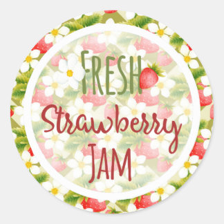 Aardbeien Jam Inblikken Label