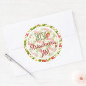 Aardbeien Jam Inblikken Label (Envelop)