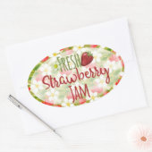 Aardbeien Jam Inblikken Label (Envelop)