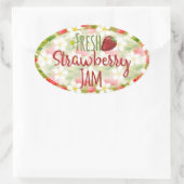 Aardbeien Jam Inblikken Label (Tas)