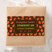 Aardbeien Jam Jar Aangepaste aardbeien Etiket (Insitu)