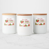 Aardbeien Jam Jar Voedselcontainer Etiket (Flessen)
