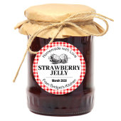 Aardbeien Jelly Jam Thuisgemaakt label STRAW02rd