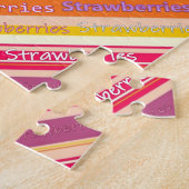 aardbeien Jigzaag Puzzle Daisy Legpuzzel (Zijkant)