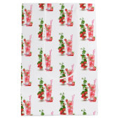 Aardbeien Juice Cool Drink Summer Gift Bag Medium Cadeauzakje (Achterkant)