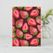 Aardbeien Kaart (Staand voorkant)