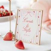 Aardbeien Kaarten & Cadeaus Tafel Signaal Poster
