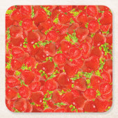 Aardbeien Kartonnen Onderzetters (Voorkant)