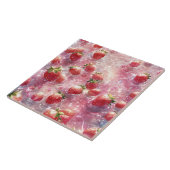 Aardbeien Keramiek Tegels Tegeltje (Zijkant)