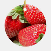 Aardbeien Keramisch Ornament (Achterkant)
