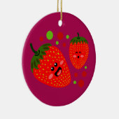 Aardbeien Keramisch Ornament (Rechts)