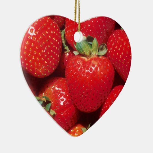 Aardbeien Keramisch Ornament (Rechts)