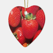Aardbeien Keramisch Ornament (Links)
