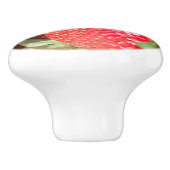 Aardbeien Keramische Knop (Zijkant)