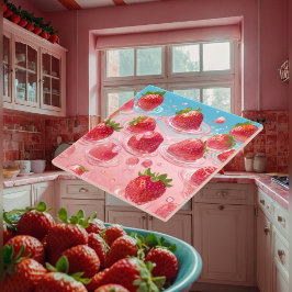 Aardbeien Keramische Tegels Tegeltje