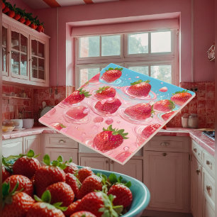 Aardbeien Keramische Tegels Tegeltje