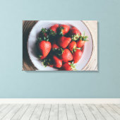 Aardbeien Keuken Muur Kunst Canvas (Insitu (Houten vloer))