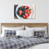 Aardbeien Keuken Muur Kunst Canvas Afdruk (Insitu (Slaapkamer))