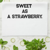 Aardbeien Keukenhanddoek | Cute Fruit-Themed (Gevouwen)
