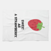 Aardbeien Keukenhanddoek | Cute Fruit-Themed (Horizontaal)