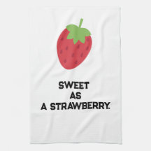 Aardbeien Keukenhanddoek | Cute Fruit-Themed