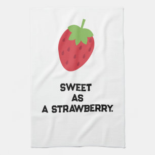 Aardbeien Keukenhanddoek   Cute Fruit-Themed